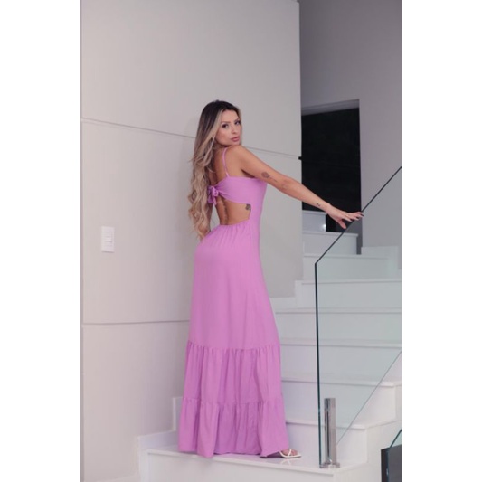 Vestido Longo de Amarrar nas Costas na Black Friday 2025 | BuscaProdutos