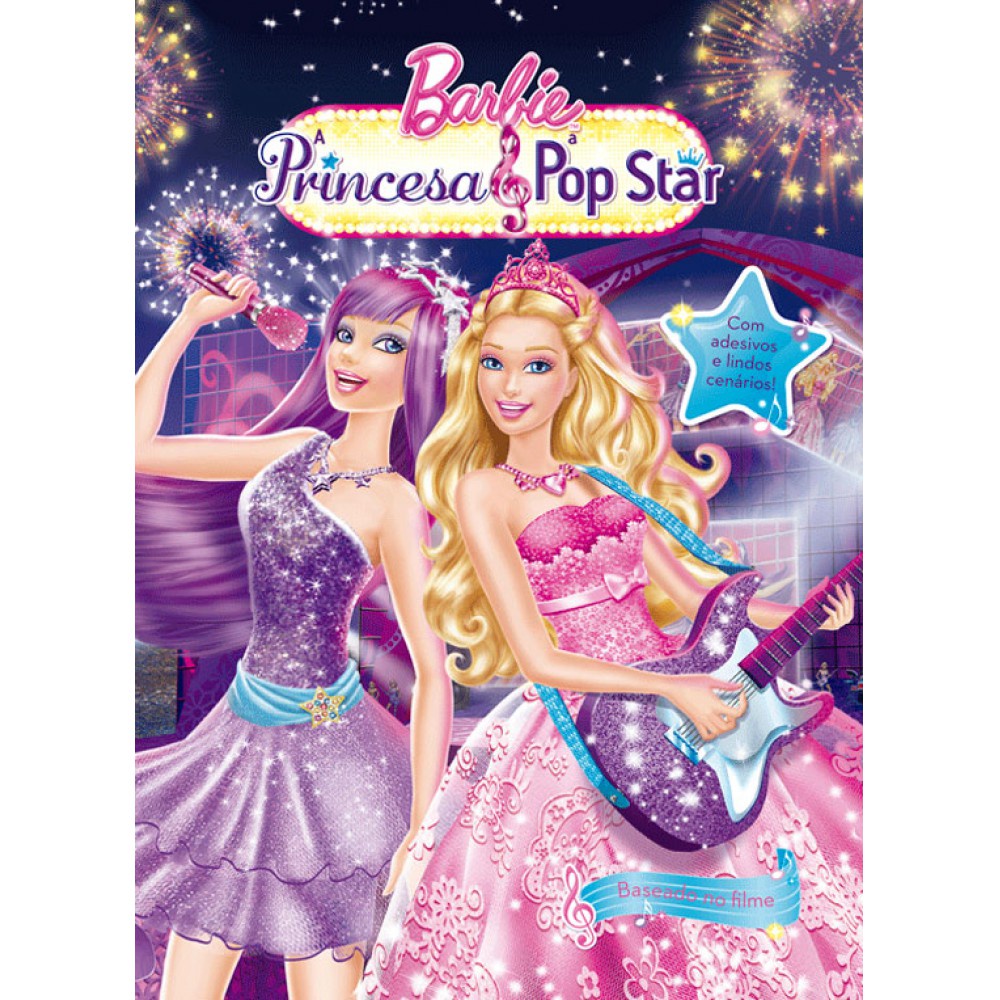 Livro - Barbie - A princesa e a pop star | Shopee Brasil