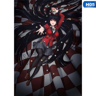 Anime jabami yumeko kakegurui gambaling escola cartazes de parede