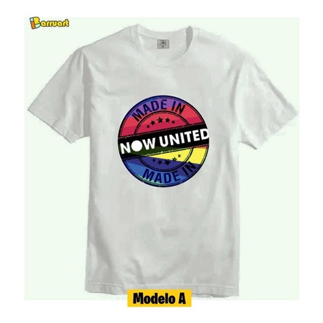 Camiseta Now United Infantil Adulto Love Música Made In