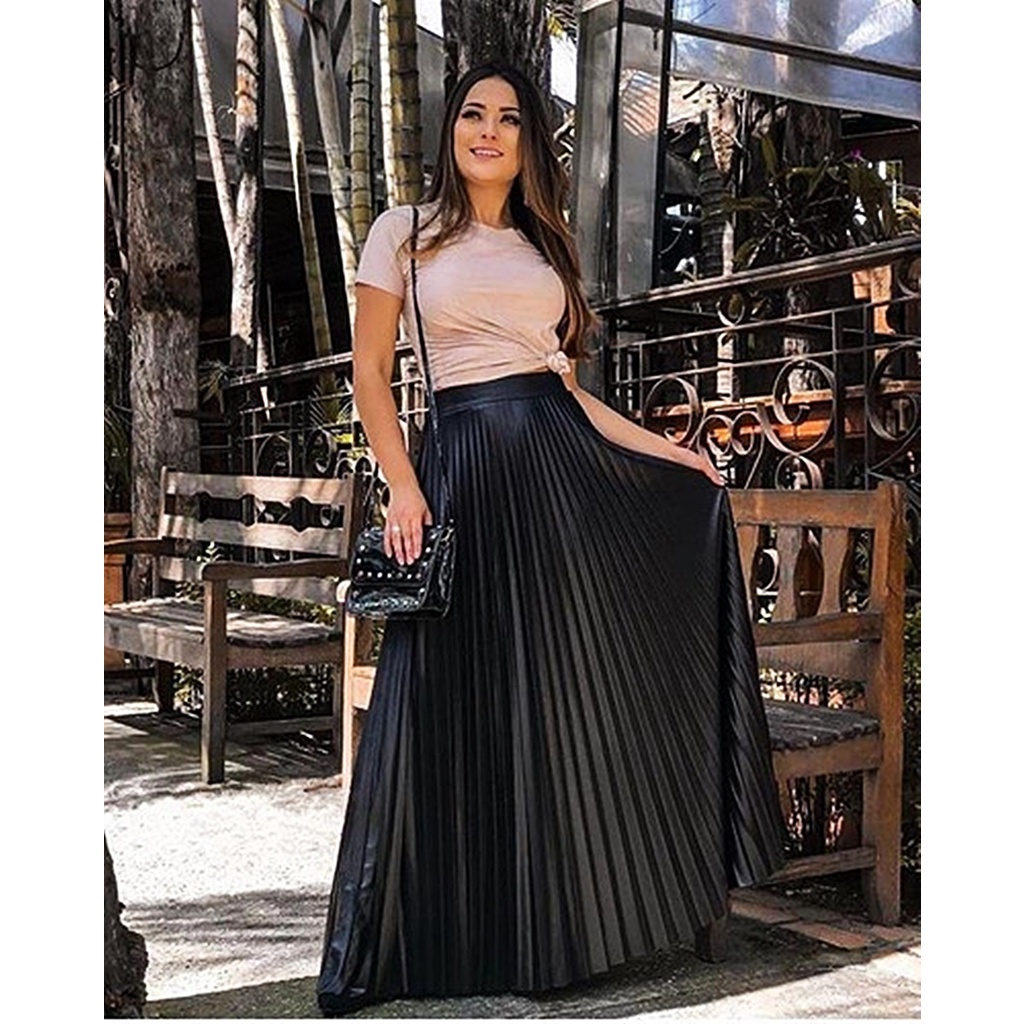 Cinto Saia Plissada Com Renda Saia Cirre Saia Plissada Midi Com