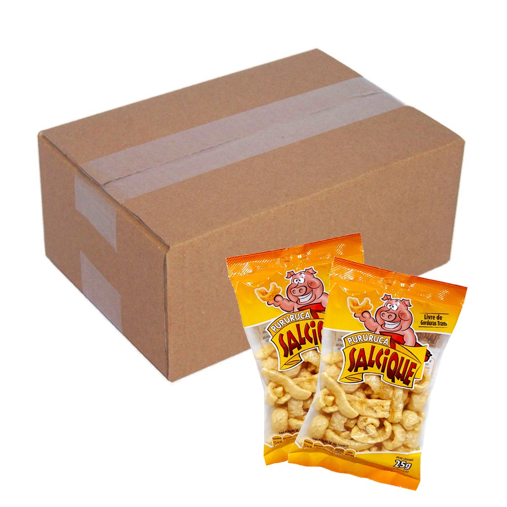 Kit Snack Pururuca 25g c/15 - Salcique | Shopee Brasil