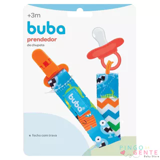 Prendedor De Chupeta Estampado Monstrinho Buba