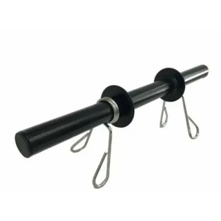 Barra oca 40cm musculação exercícios anilhas com presilhas 1 unidade