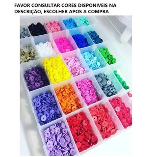 Botão Pressão De Plástico Ritas Colorido N°10 Tictac 1000 Un