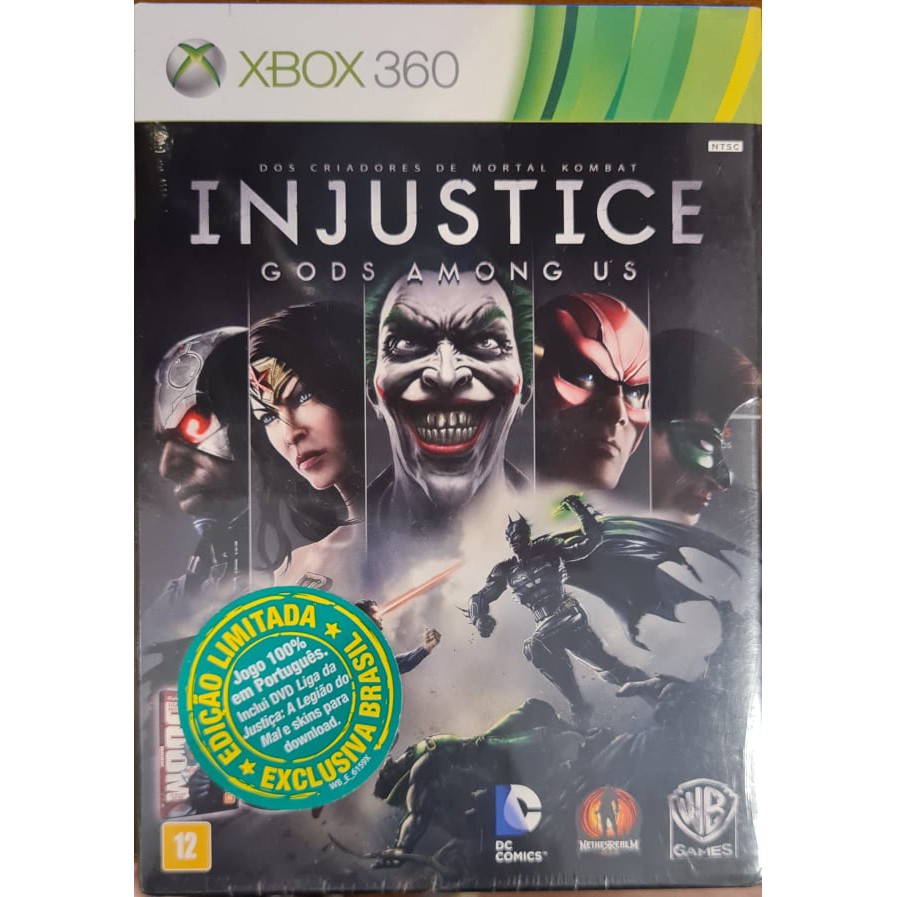 Injustice Gods Amongs Us - Xbox 360 Mídia Física Usado - Mundo Joy Games -  Venda, Compra e Assistência em Games e Informática
