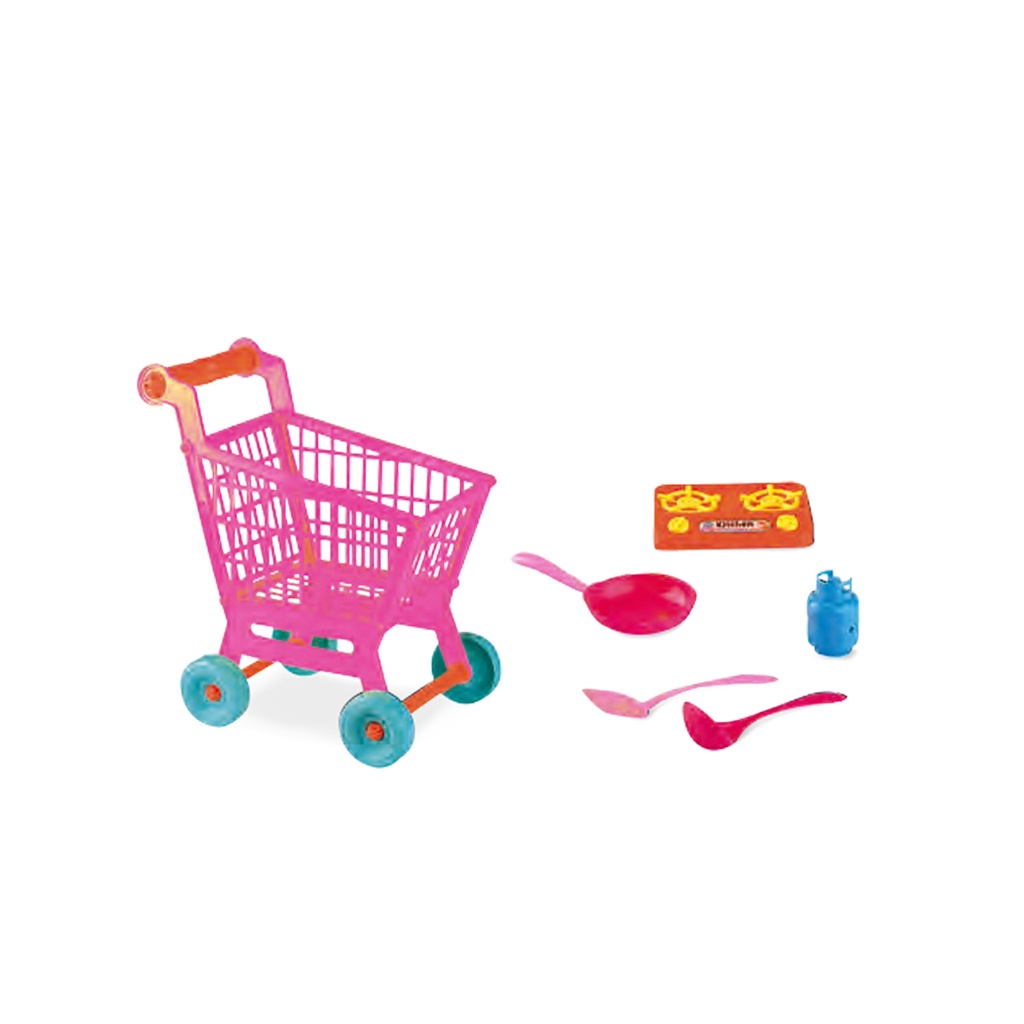 Esquirla Conjunto de jogo de carrinho, carrinho de compras infantil, jogo  de simulação, supermercado, carrinho de mão, carrinhos de supermercado,  brinquedo, Vermelho