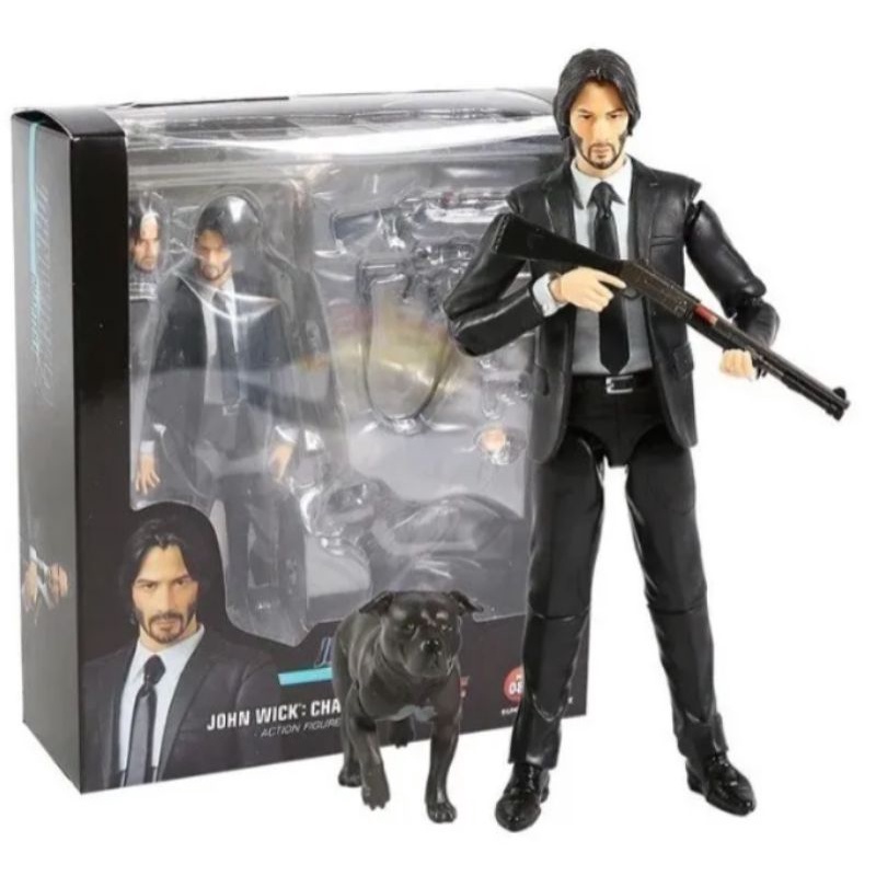 Boneco John Wick Chapter 2 Action Figures Keanu Reeves sh Figuarts Articulado Colecionável