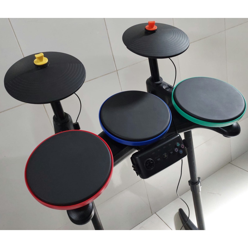 Bateria Guitar Hero PS3 + Adaptador + Baquetas