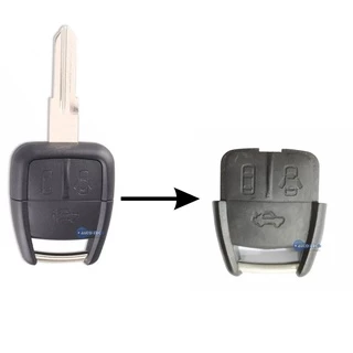 Controle Carcaça Chevrolet Astra Zafira Corsa 3 Botões Desenho Carrinho em Oferta na Shopee