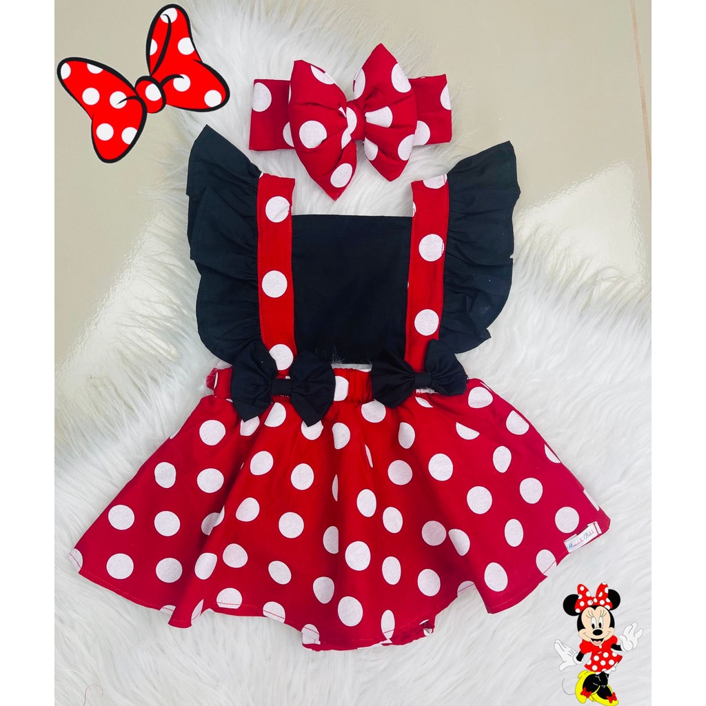 Vestido da 2024 minnie bebê