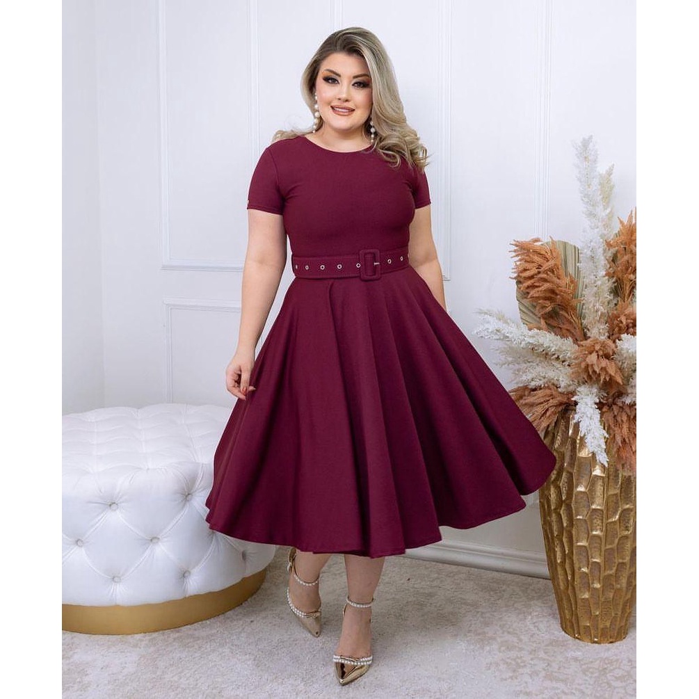 Vestido Godê Vestido De Congresso Vestidos Evangélicos Vestidos