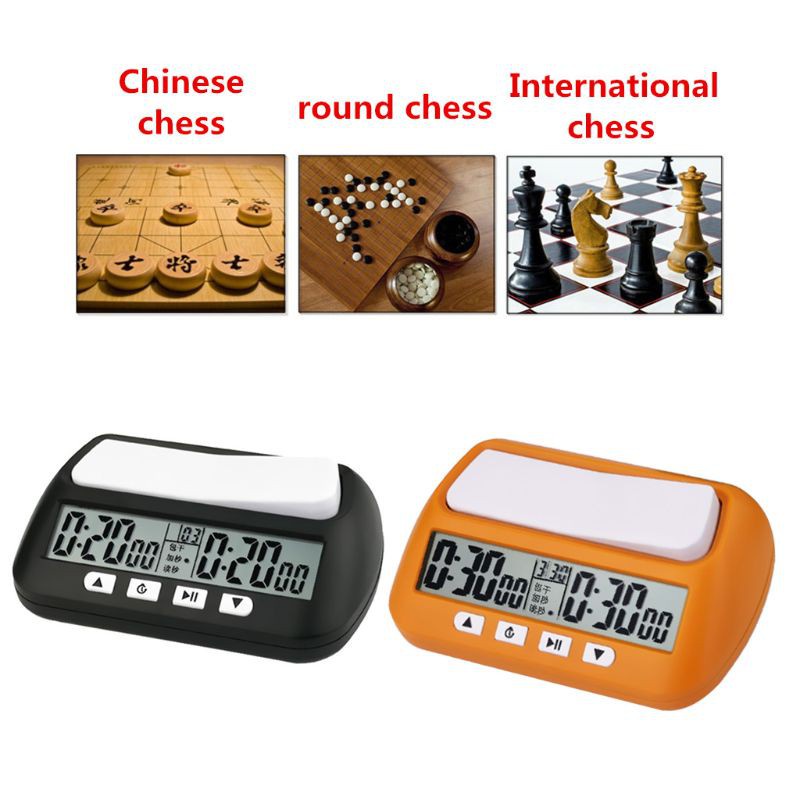 contagem regressiva, relógio xadrez mecânico jogo profissional
