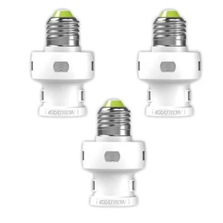 Kit Com 3 Fotosoquete Fotocélula Relé Iluminação Soquete E27