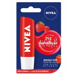 Protetor Nivea Hidratante Labial Morango - 4,8g