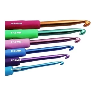 Kit Com 06 Agulhas Barbante Ponta De Aluminio em Oferta na Shopee