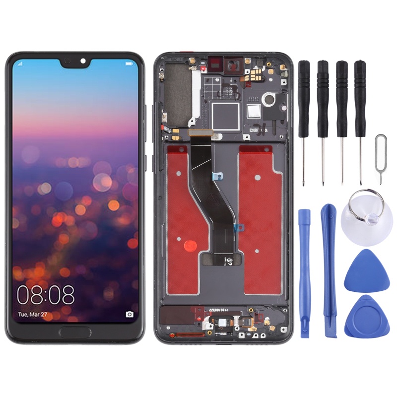 Écran OLED Complet Avec Châssis Pour Huawei P20 Pro - Noir (neuf)
