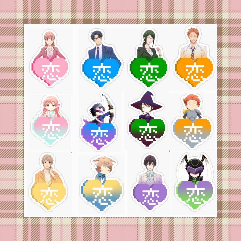 wotaku ni koi wa muzukashii  Adesivos sticker, Adesivos, Adesivos