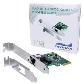 Placa De Rede 10/100/1000 Mbps Pci Express Gigabit Rj45 Pcie