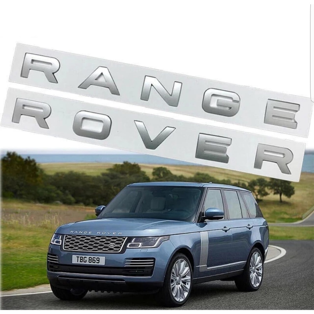 Emblema Letra Range Rover Evoque Sport Frente Ou Traseira Prata Fosco ...