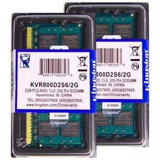 Memória Kingston Ddr2 2Gb 800 Mhz Notebook 16 Chips
