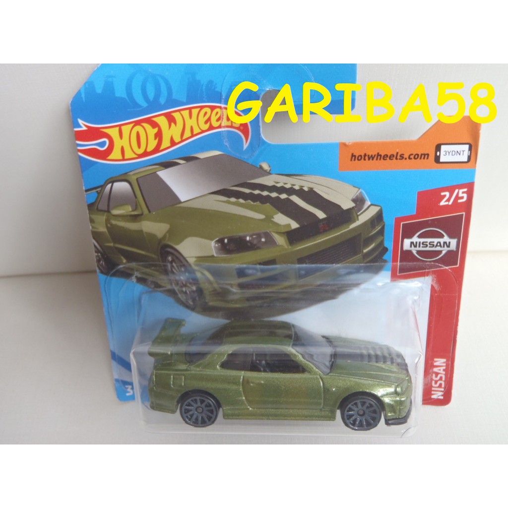 Hot Wheels Nissan Skyline Gt-r R34 (bnr34) 2019 Nissan Series Gariba58