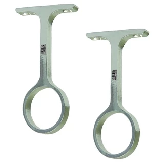 2 Un - Suporte Central Para Guarda Roupas Tubo Cabideiro Redondo Cromado - Fabio Ferragens