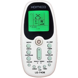Controle Ar Condicionado Komeco / Midea / Comfee Le-7436