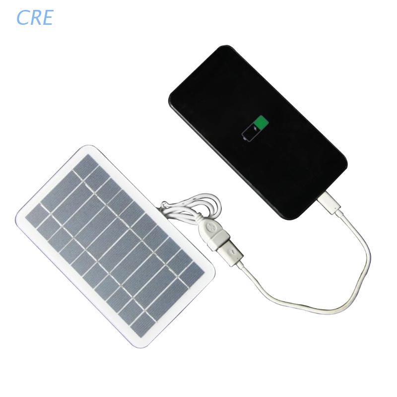 CRE 5V Kit De Painel Solar Portátil Carregador Dobrável Para Celular