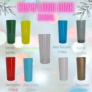 KIT 30 COPOS LONG DRINK 350ML LISOS FECHADOS PARA PERSONALIZAÇÃO E PARA FESTA