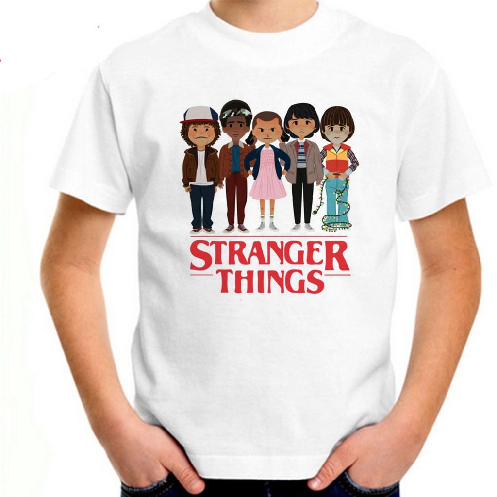 Camiseta infantil Eleven Stranger Things 4-10A branco, Netflix