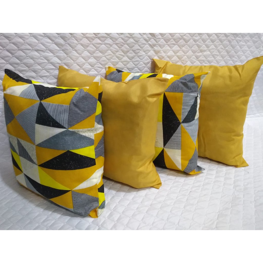 kit com 4 almofadas decorativas cheias sala sofá 47cm x47cm Envio Imediato