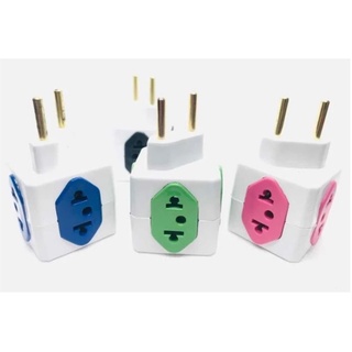 Adaptador Benjamin Cubo 4 Tomadas casa e cozinha Coloridos 10a/20a