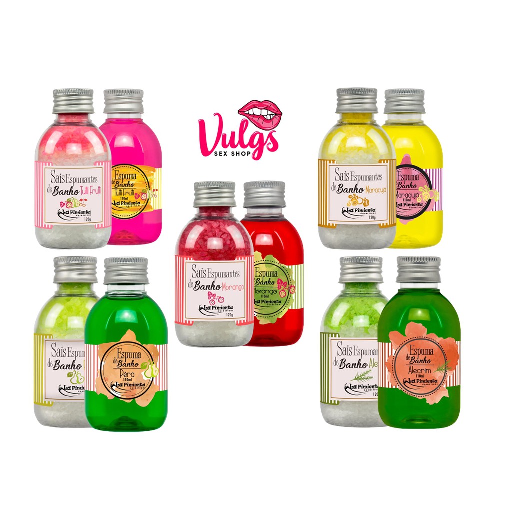 Kit Sais de Banho Espuma para Banheira e Hidromassagem 120g