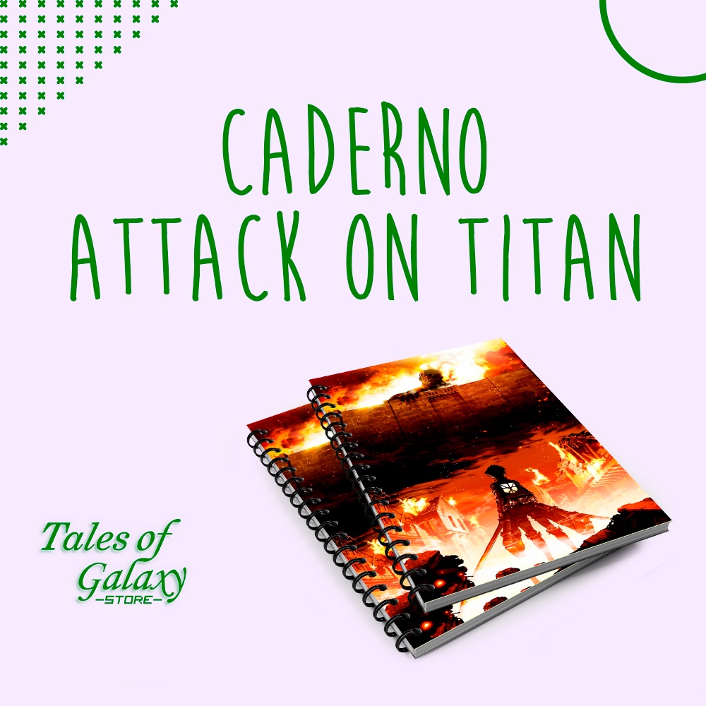 Caderno Attack On Titan - Shingeki No Kyojin