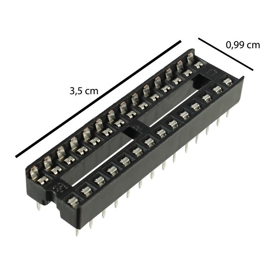 Soquete Para Ci 28 Pinos Atmega328 Arduino Pci - 05 Peças | Shopee Brasil