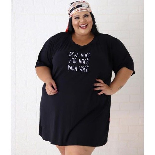 Vestido camisão hot sale plus size