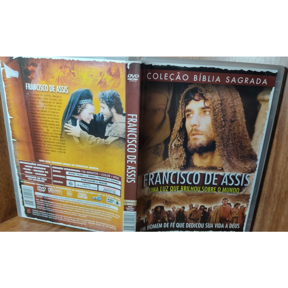 Francisco De Assis Uma Luz Que Brilhou Sobre O Mundo Dvd Original Shopee Brasil