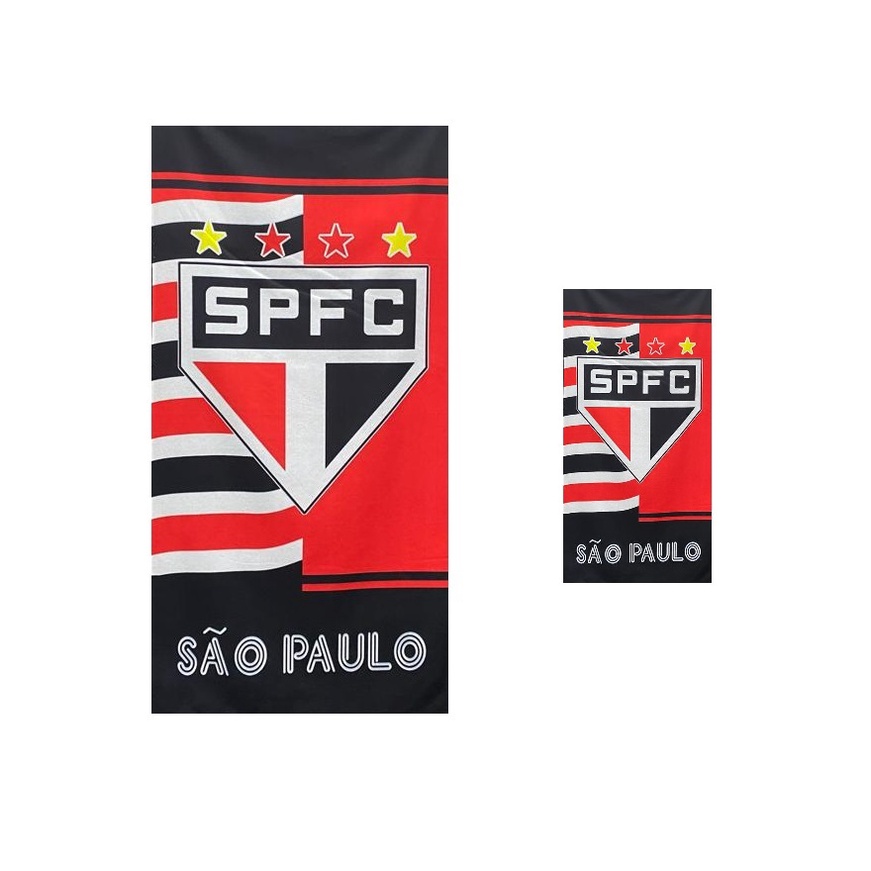 São Paulo - kit Toalha de Banho São Paulo + Toalha de Rosto São Paulo