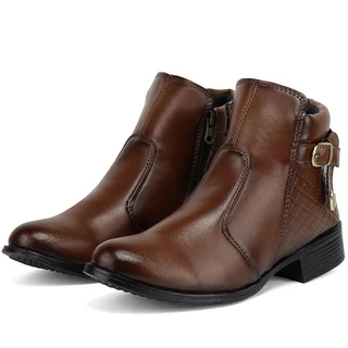 Coturno Bota Feminina Cano Curto Médio Coturno Exclusiva Promoção Liquidação Atacado 207SF Inverno dia dos namorados boiadeira