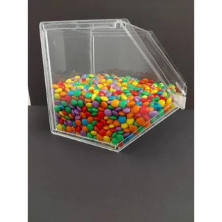 Pote de acrilico para açaiteria e sorveteria modelo casinha Kit com 10 unidades (casinha)