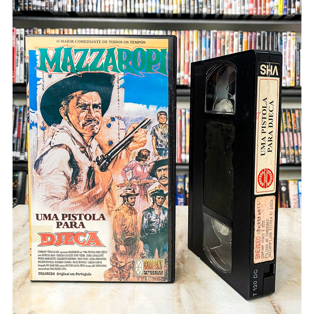 FITA VHS Mazzaropi - Uma Pistola Para Djeca - DUBLADO NACIONAL Original  Filme - Reserva Especial Video | Shopee Brasil