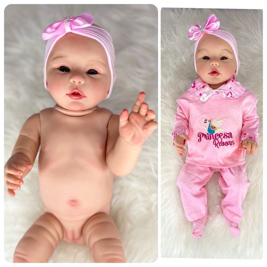 Boneca Bebê Reborn Realista 100% Silicone Valor Promocional