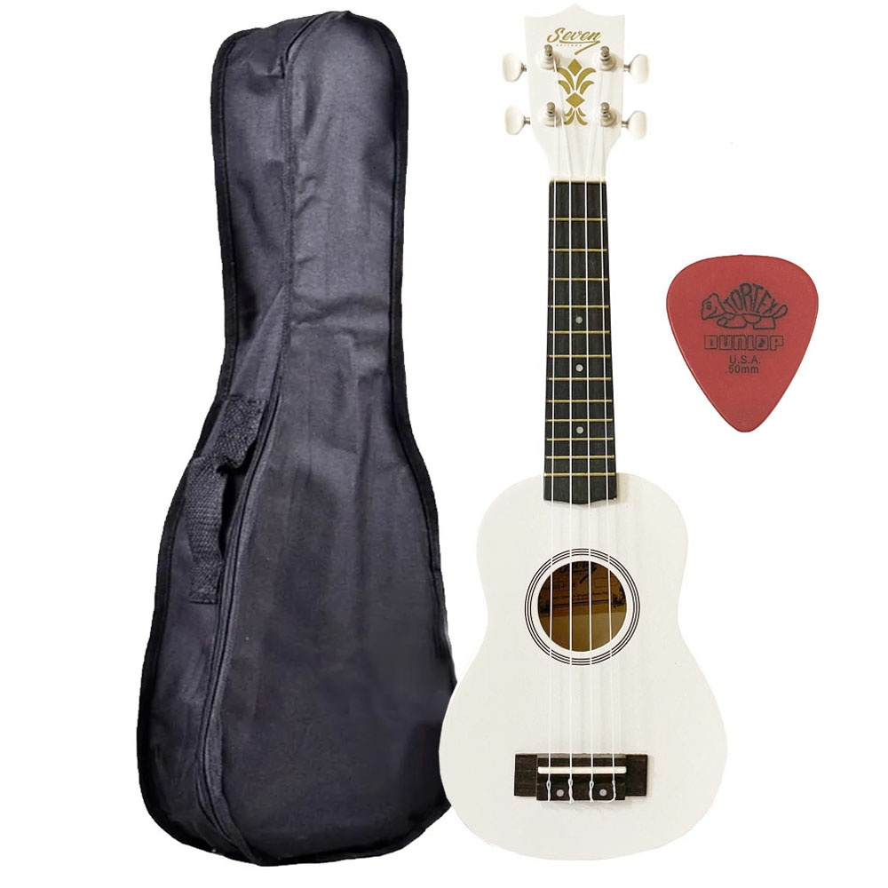 Ukulele Branco Seven Soprano Suk 07 Wh Capa