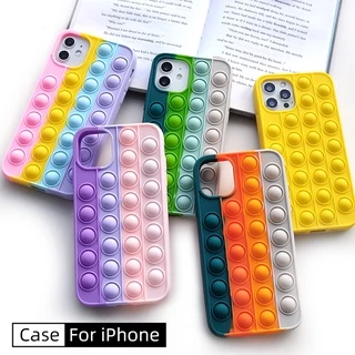Capa Pop It Fidget Proteção de lente de câmera Para iphone 8 Plus 11 XR XS 12 Pro Max Mini