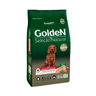 Ração Golden Seleção Natural Cães Filhotes Frango 10,1KG