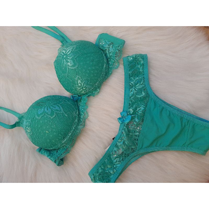 Conjunto Lingerie Verde gua