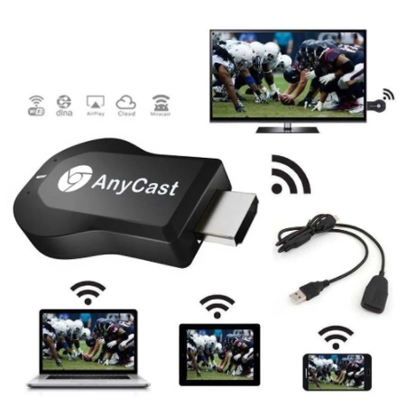 Dongle Anycast M2 com Wi-Fi / Miracast HDMI 1080P / Airplay