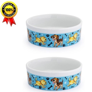 kit 2 Uni Comedouros/Bebedouro de porcelana 600 ML Primeira Linha