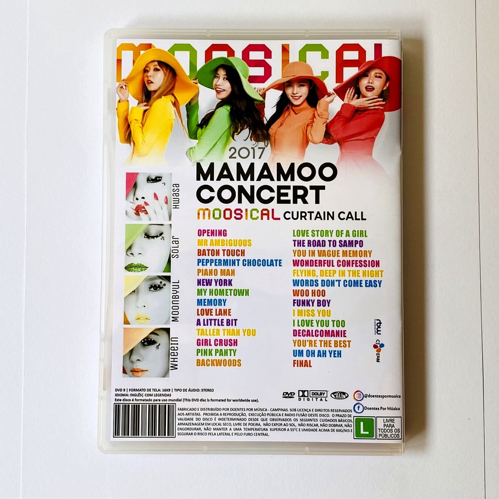 2017 MAMAMOO ママム コンサート MOOSICAL DVD